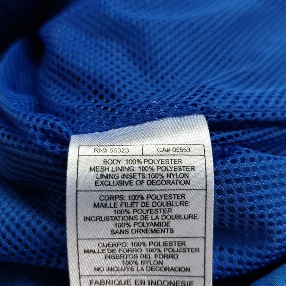 Vintage Nike Team Men's Blue Full Zip Wind Breaker Jacket Size L - Picture 9 of 10